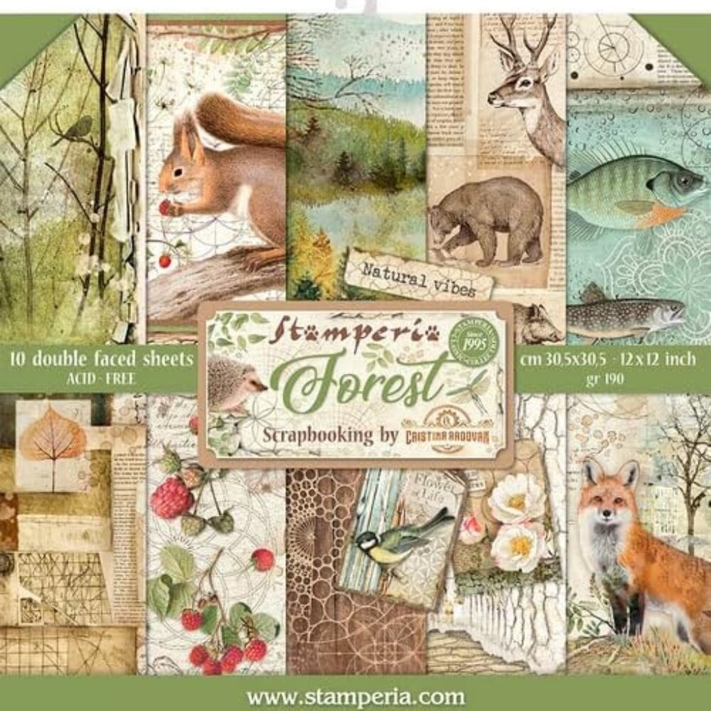 INTERNATIONAL, KFT PAPER PAD 12X12 10PK FOREST, 30.5 x 30.5 12" x 12", Multicolo